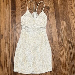 Women’s Dainty Hooligan Beyond The Surface Bodycon Dress In Ivory